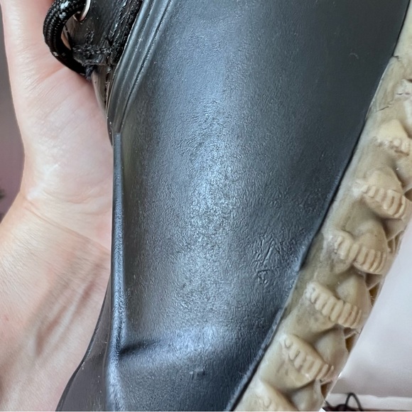 Liz Claiborne Winter/ Rain Boots Memory Foam LC Redonda Black Winter Boots Sz 6 - Picture 7 of 15